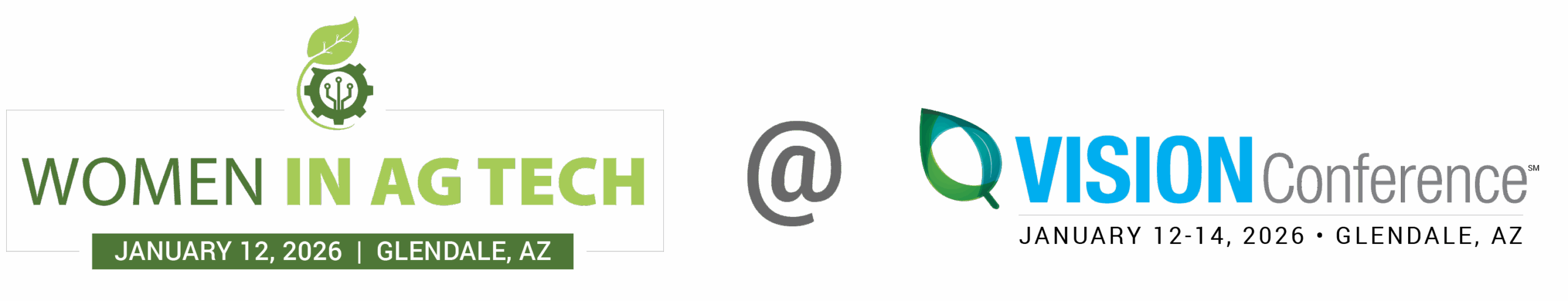 WiAT at VISION 2026 logos_Wiat 2025 dates and location copy Women in Ag Tech January 12 2025 at the VISION Converence January 12-14 2025 Glendale Arizona