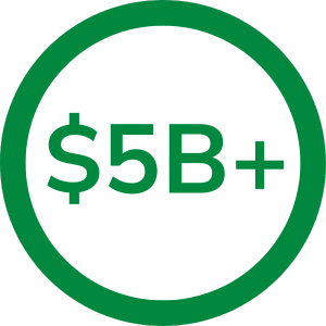 5 billion+ dollars